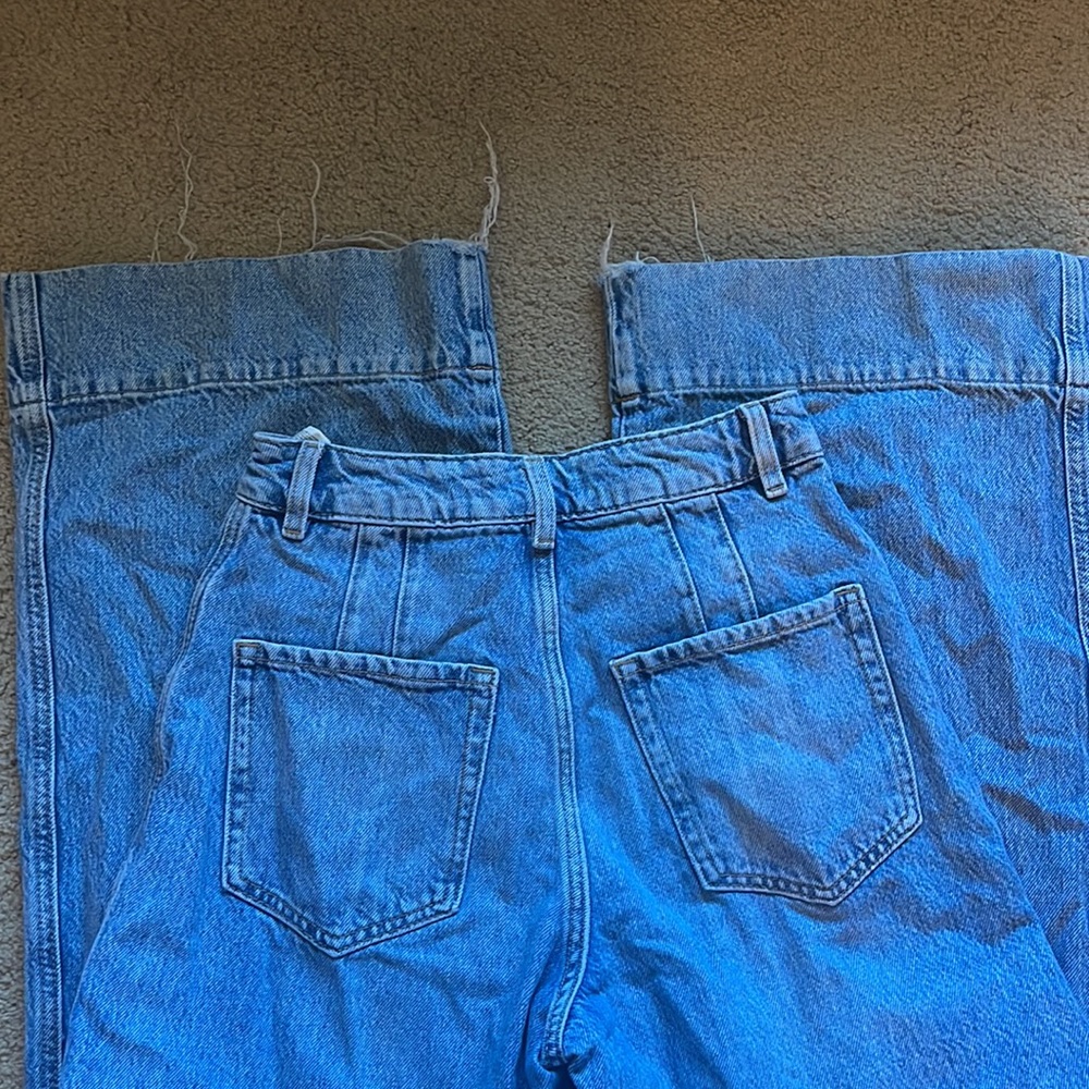 garage denim wide leg pants sixe small